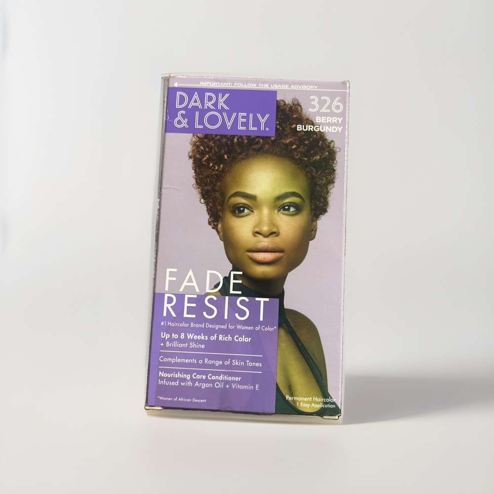 Dark & Lovely Fade Resist Permanent Hair Color 326 Berry Burgundy